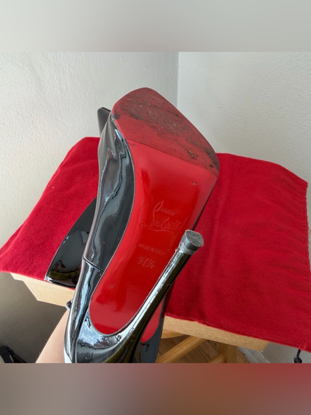 Christian Louboutin So Kate Pointed Toe Pump 120mm Black patent leather US 7.5 - Picture 14 of 16